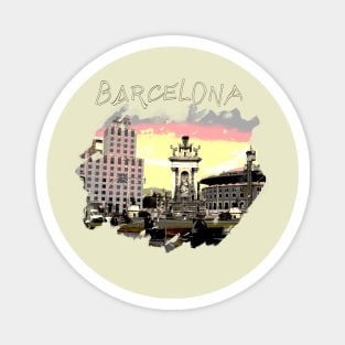 Plaza Catalunya Barcelona Magnet